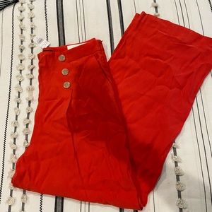 High rise wise leg pants
